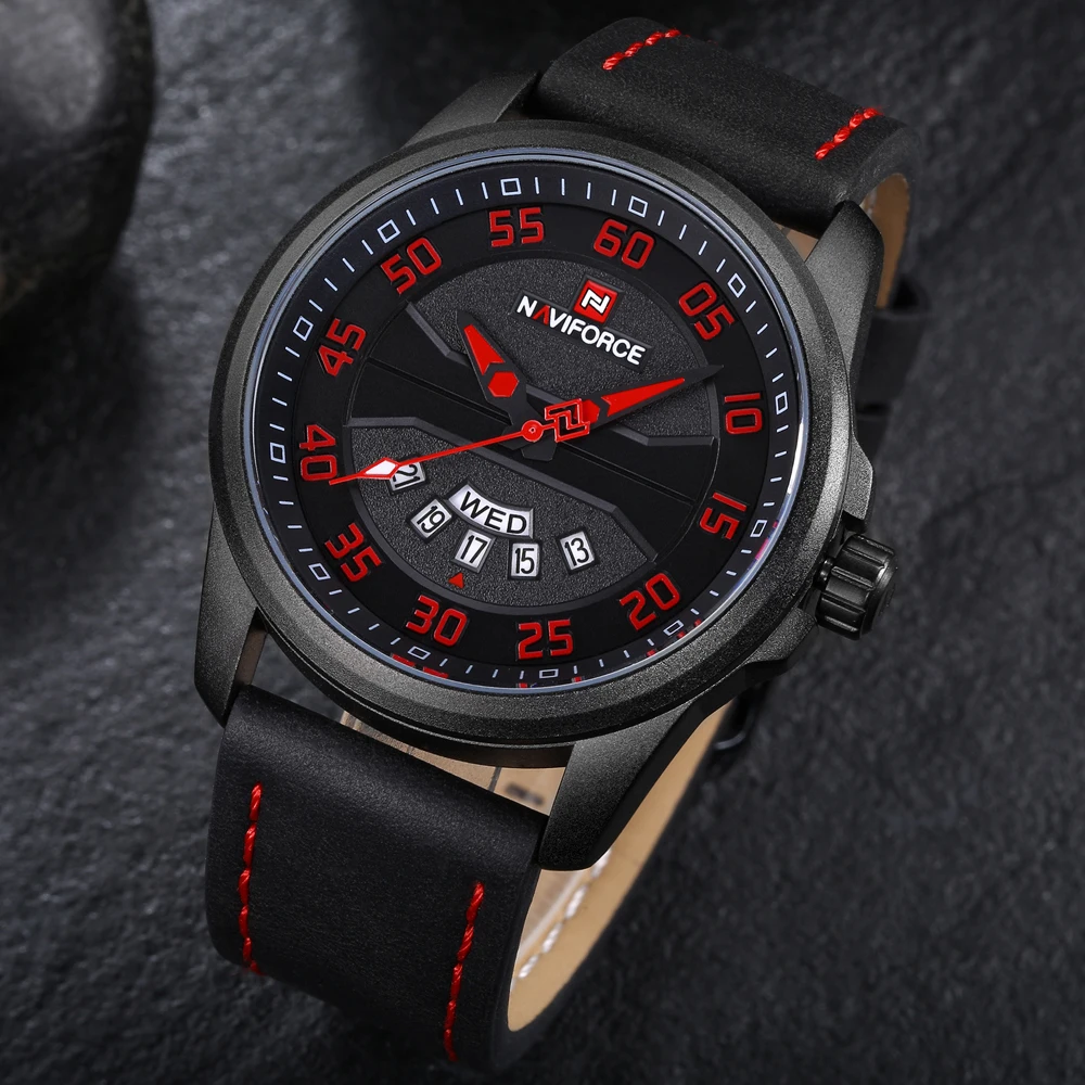 Часы наручные NAVIFORCE Мужские кварцевые модные брендовые спортивные