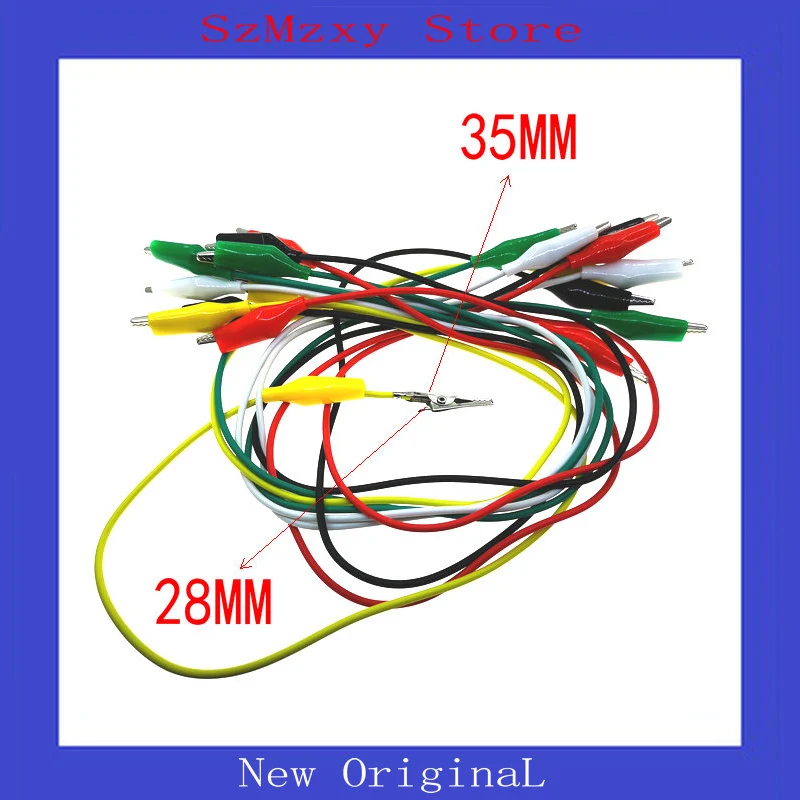 

10PCS/lot Medium Alligator Clips Electrical DIY Test Leads Alligator Double-ended Crocodile Clips Roach Clip Test Jumper Wi