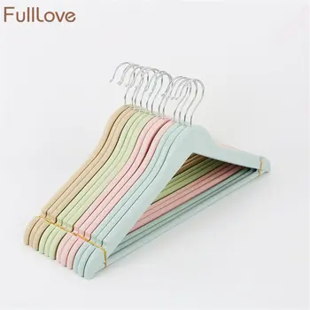 

42.5*23cm 3PCS/Set Plastic Clothes Hanger Solid Color Pink Drying Rack Wardrobe Closet Hanger Laundry Storage & Organiation
