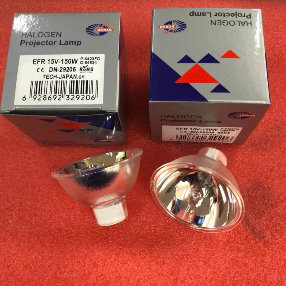 2 шт., HLX 64634 Xenophot 15V150W GZ6.35 лампа EFR микроскоп лампы 15 в 150 Вт MR16 64634 оптическая лампа