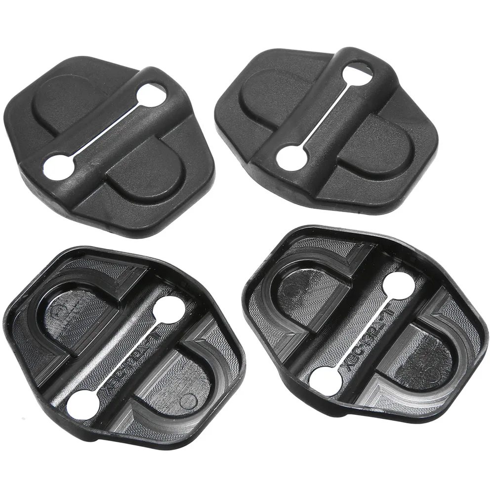 

4pcs Black Door Lock Decoration Trim Cover Upgrade From Standard Cover High Performance For Jeep Wrangler JL 2018 2019