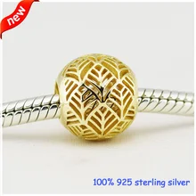 Подходит Пандора браслеты Тропикана серебряные бусины новые оригинальные стерлингового серебра 925 Подвески «сделай сам» оптом