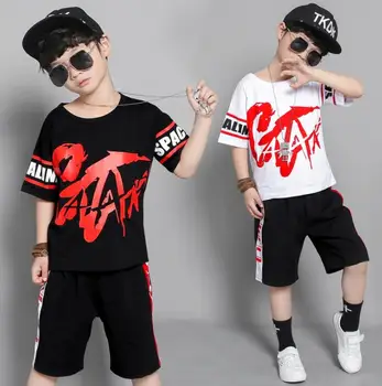 

2019 Summer Boys Casual Clothes 2 3 4 6 7 8 9 10 12 14 Years Short Sleeve Cotton T-shirt & Pants Children Clothing Sets For Boy