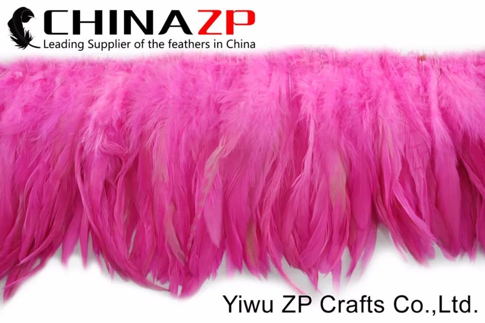 5 Dyed Candy Pink Strung Rooster Schlappen Feathers (3)