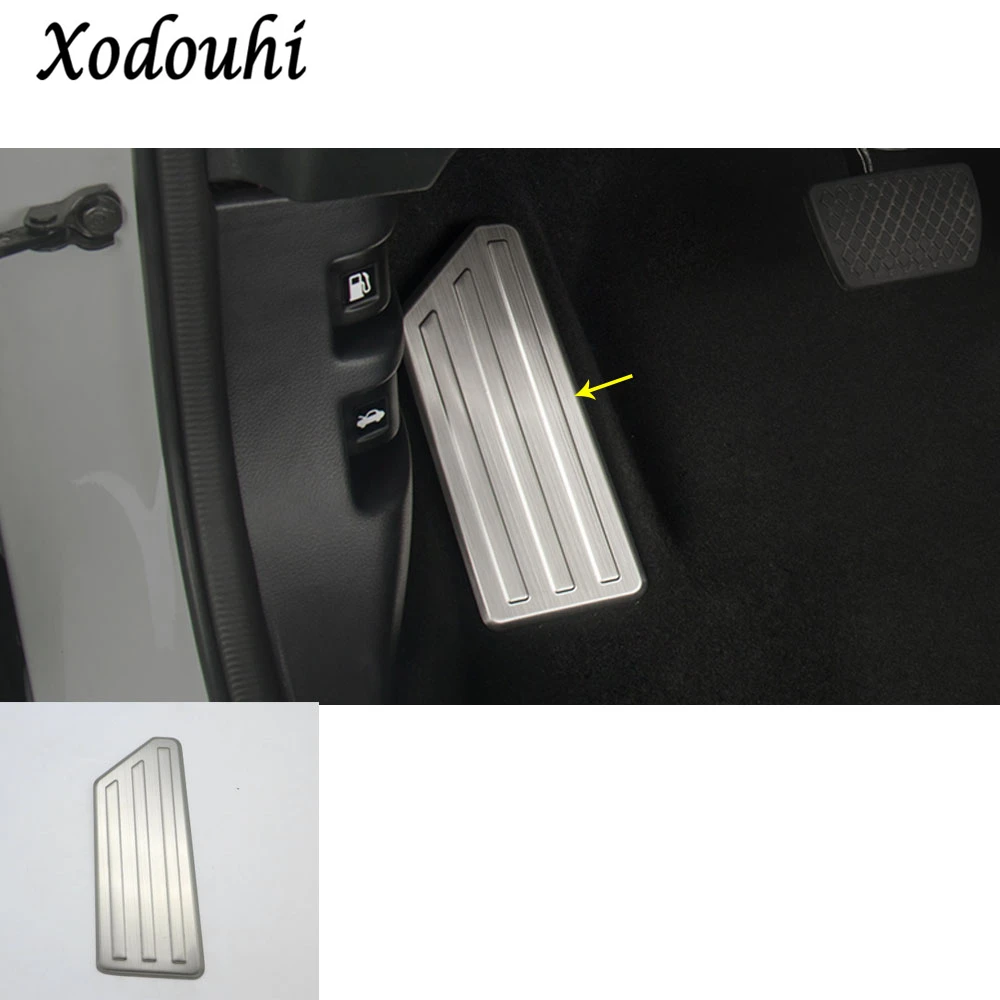 

Car styling stainless steel foot inner Brake Rest lamp frame trim Break Pedal moulding hood 1pcs For Honda CRV CR-V 2017 2018