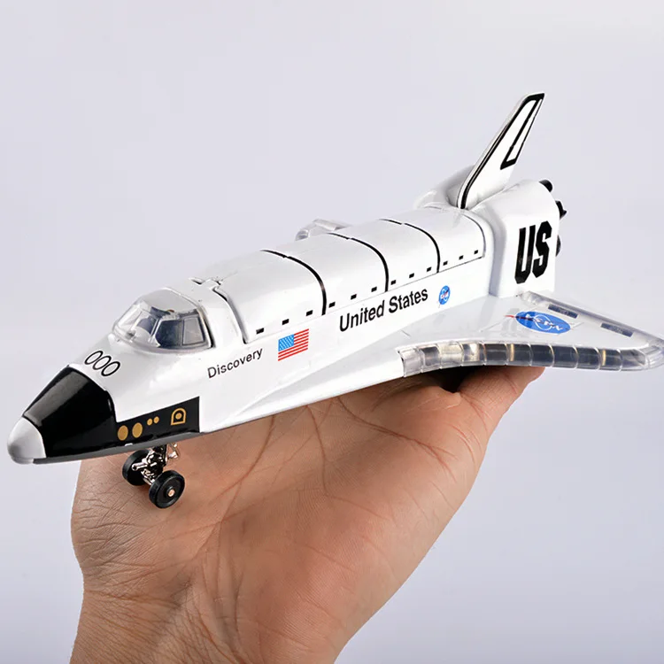 

Simulation US Light and Sound Alloy Space Shuttle model spacecraft flight simulator toy aircraft plane decorations toy kids gift
