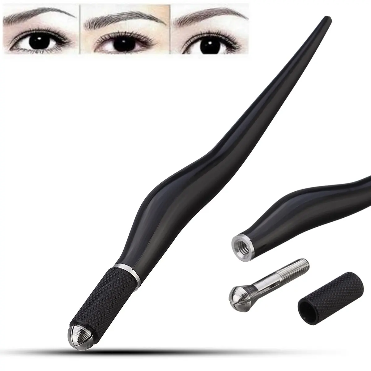 

Manual Tattoo Pen Tattooing Machine Professional Permanent Makeup Handtool 3D Microblading Eyebrow Tebori Munsu Tool