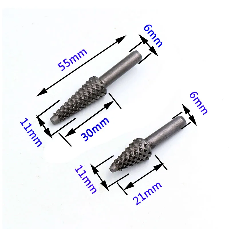 5 шт. 6 мм хвостовик роторный заусенцев дерево Рашпиль файл Сверла Набор для деревообработки Профилированная резьба тиснение вращающиеся ножи HSS напильники