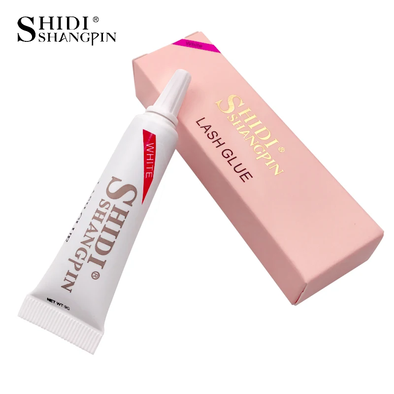 

New 1Pcs Eyelash Glue White Lash Glue Eyelash Adhesive Makeup For False Eye lashes Waterproof 9G Individual False Eyelashes Glue