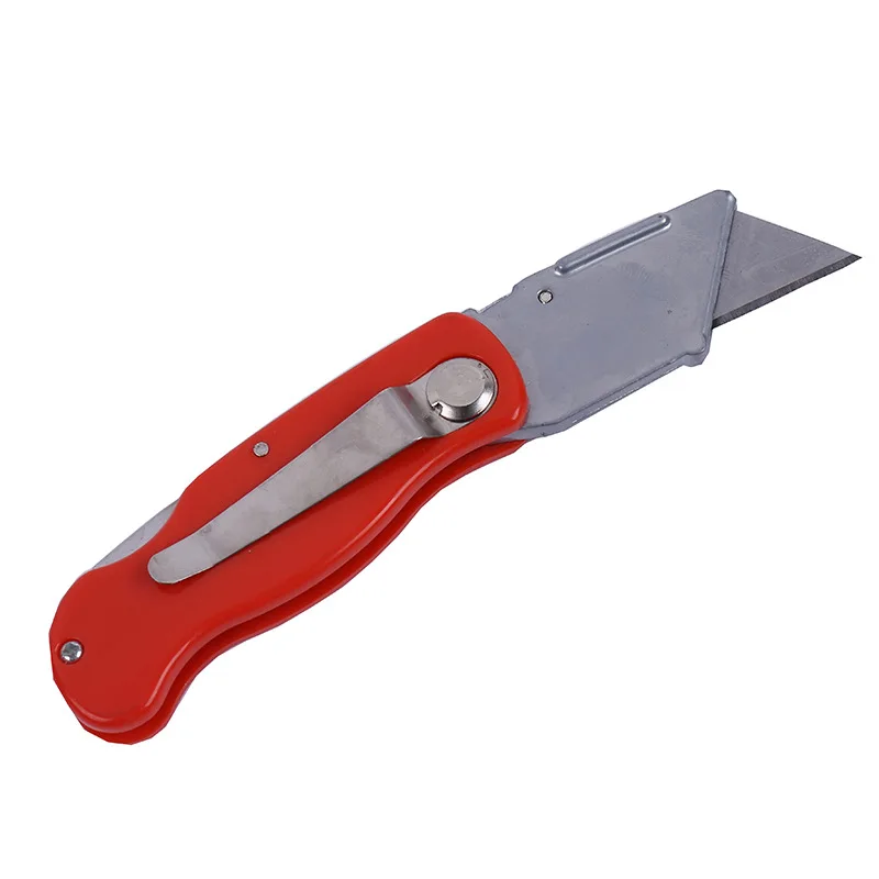 

High Quality Folding Knife Full Steel Handle Outdoor Folding Knife Wall-wall Paper Knife Carpet Leather Slash Knife Wholesale