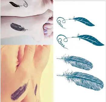

Free Shippng Black Cute Sexy Leather Waterproof Temp Tattoo Stickers #r138