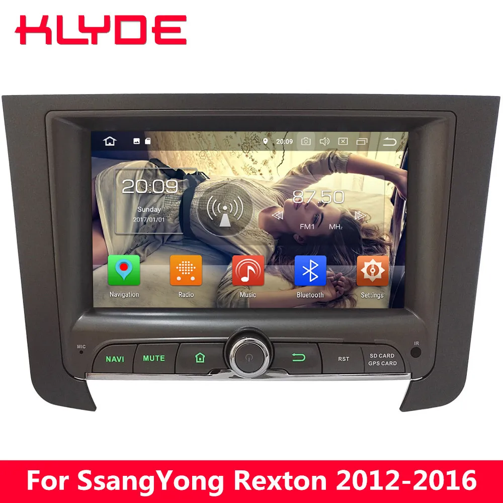 

KLYDE 4G Octa Core Android 8.0 7.1 4GB RAM 32GB ROM BT Car DVD Player Radio Stereo GPS Navigation For SsangYong Rexton 2012-2016
