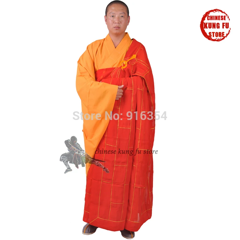 High Quality Shaolin Buddhist Monk Dress Kesa Haiqing Robe Meditation Suit