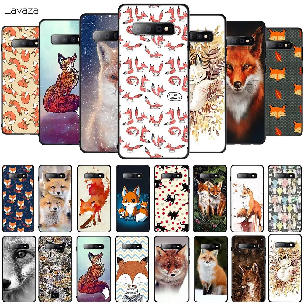 

Lavaza Animal More Cute Fox cat Soft TPU Phone Case for Samsung Galaxy A10 A30 A40 A50 A70 M10 M20 M30 Silicone Cover