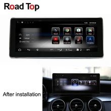 Android 7.1 Car Radio GPS Navigation WiFi Bluetooth Head Unit Screen for Mercedes Benz C180 C200 C220 C30 C350 C400 C450 C63 AMG