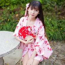 Супер милое японское кимоно юката стиль золотая рыбка Тренч Kawaii винтажная одежда косплей 3 цвета