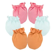 Перчатки для новорожденных, защита от царапин, защита рук, мягкие варежки для новорожденных, подарок для душа для маленьких девочек и мальчиков