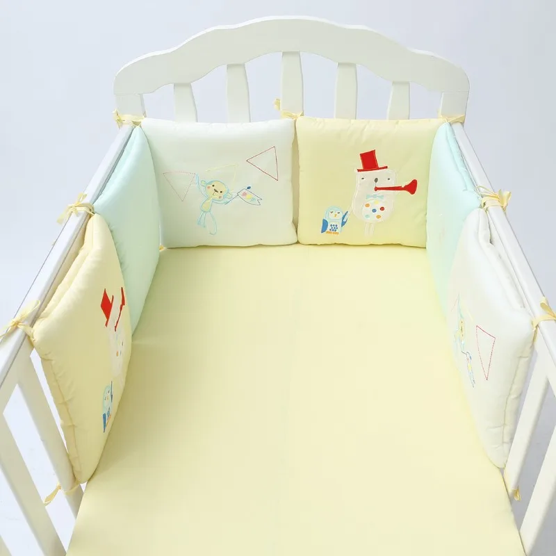 6 шт. детская кроватка бампер Детские хлопковые детские постельные принадлежности для мальчиков и девочек номер кровать протектор Лайнер