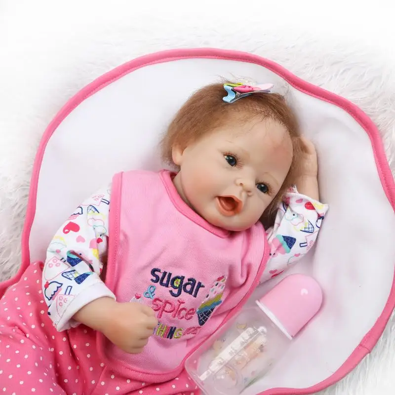 22 inch New Arrival Cute Newborn Baby Doll Handmade Lifelike Reborn