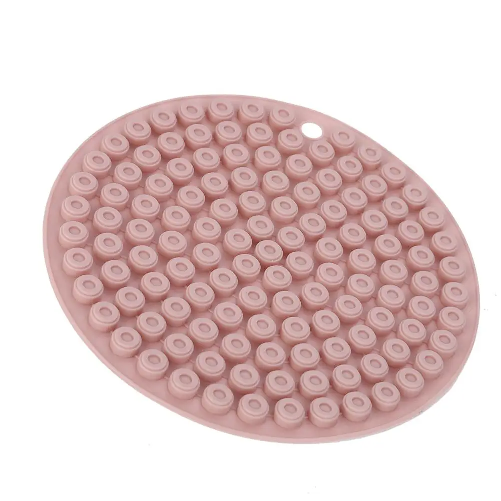14,5 см круглая форма термостойкий силиконовый коврик нескользящий горшок коврики под посуду на стол кухонные аксессуары