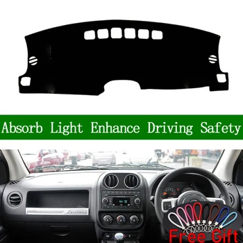 

For Jeep Compass 2010 2011 2012 2013 2014 2015 Right Hand Drive Dashboard Cover Car Stickers Dash Mat Interior Accessories
