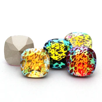 

10Pcs Rhinestones Patina Crystal Point Back Cushion Stones PerfectStrass Fancy Jewelry For Clothes Glass Stones Art Decor12x12mm