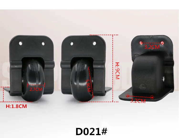Сменные багажные колеса 2 шт. 1 левый и 1 правый Универсальный чемодан запчасти Колеса Аксессуары, колеса для чемоданов D082