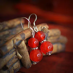 Wholesale Tibet Jewelery Refinement Onyx beaded Gourd Pendant Tibetan Earring Women Gift Fashion Charm | Украшения и аксессуары