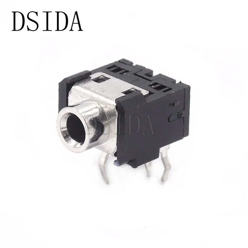 10 шт./лот PJ306 PJ 306 3 5 мм Женский аудиоразъем контактный разъем DIP Stereo для наушников с