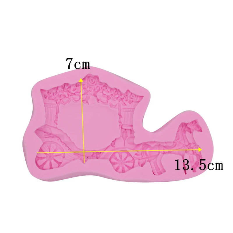 3D Романтическая свадебная карета лошади силиконовая форма сахарное ремесло помадка украшения торта Gumpaste инструменты Конфеты шоколадная форма