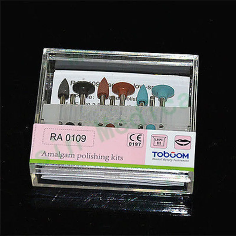 Dental Lab Polishing Burs Tips Cups Silicone Polisher Diamond Bur