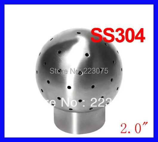 

Free shipping 2.0" SS304 fixed spray ball, Spray tank cleaning ball, Static cleaning ball