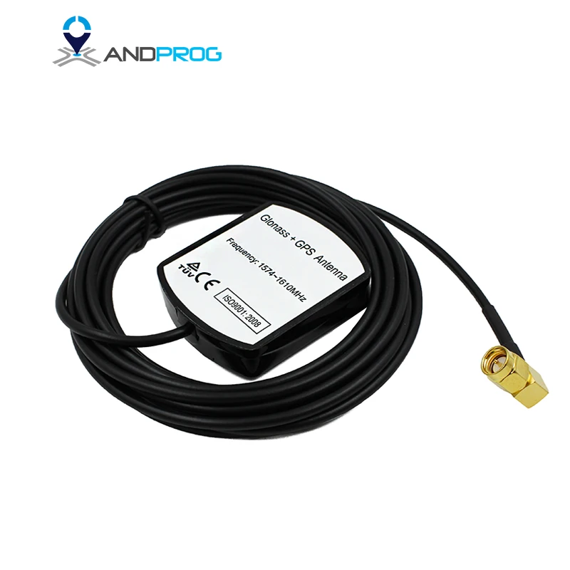 

Right Angle SMA Plug GPS Active magnet Antenna Aerial,GPS/GLONASS 2 in 1