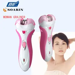 Kemei Эпиляторы Для женщин четыре в одном розовый или фиолетовый электробритвы Перезаряжаемые Для женщин Эпиляторы удаления волос Уход за