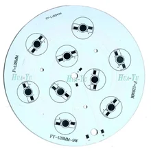 9 Вт 12 Вт 18 Вт 128 мм алюминиевая пластина, светодиодный PCB плата, светодиодный теплоотвод доска для прожектора, светильник, прожектор и т. д