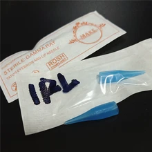 500 шт 0,4*0,6 см Перманентный макияж тату традиционная игла наконечник колпачок для стандартного тату Дырокол отдельный комплект