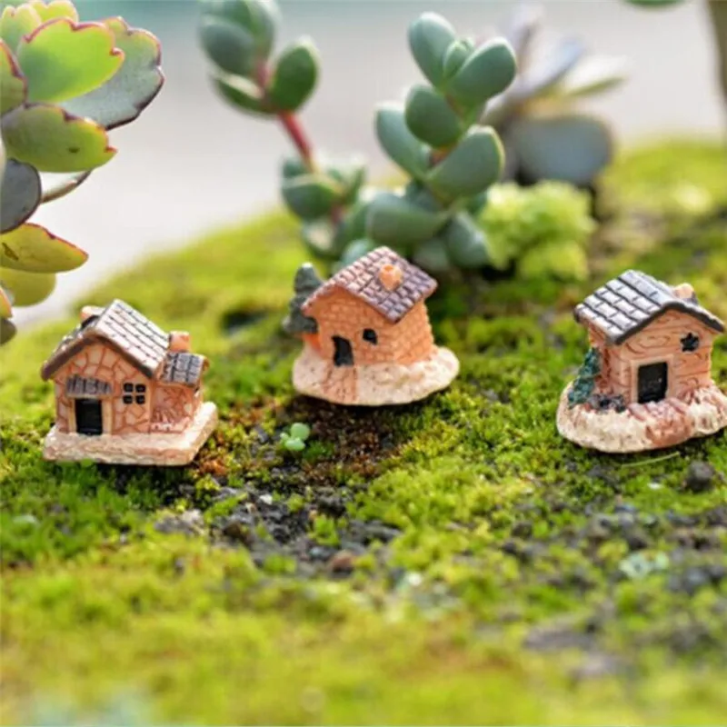 Мини домик для дома DIY игрушки поделки из пены Террариум сказочное садовое