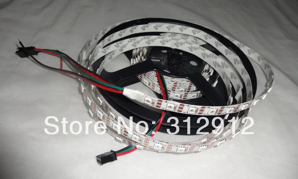 Светодиодная лента IP33 60 шт. 1002led(5050 RGB с INK1003 IC)/м пикселей белая печатная плата не