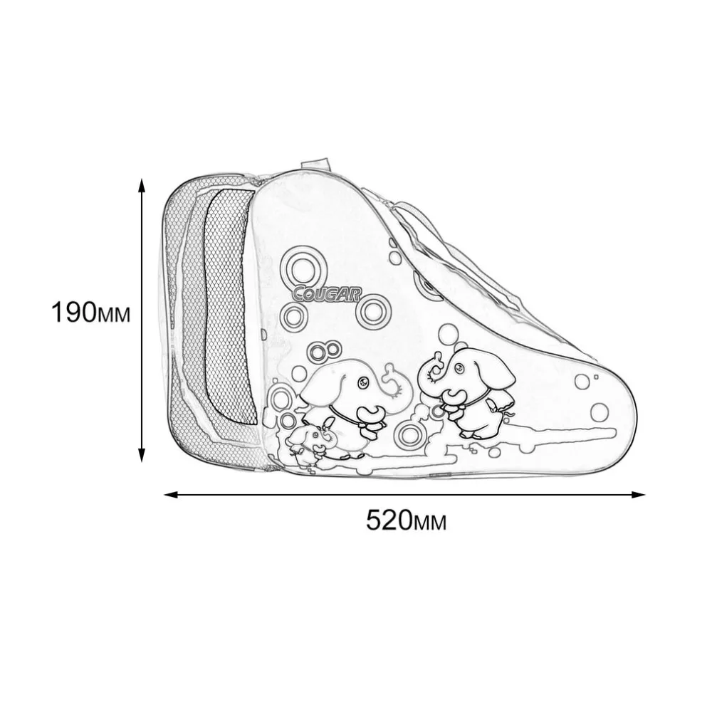 Милая доска для рисования, сумка для катания на коньках, регулируемый плечевой ремень, универсальная сумка для катания на роликах, переносная сумка для переноски на открытом воздухе