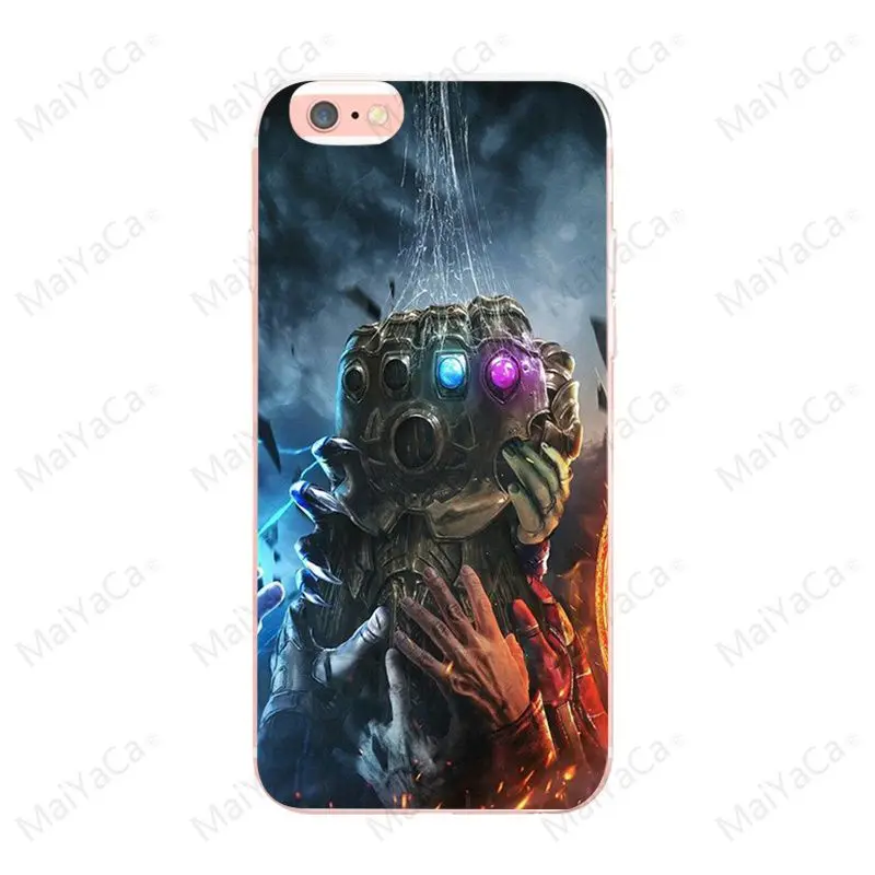 Maiyaca Marvel Thanos Infinity Gauntlet для iphone 7 7plus X XS XR XSMax 5 5S SE для iphone 6 6s 6plus 6s plus чехол - Цвет: 7