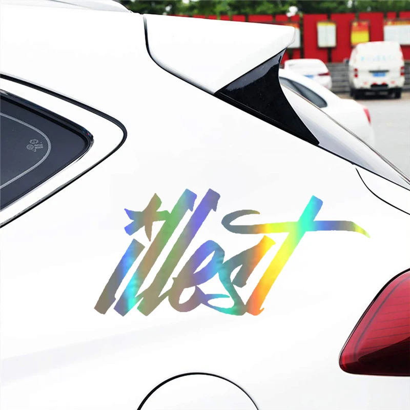 Автомобильная наклейка 3D виниловая ILLEST светоотражающая Веселая дрифтовая