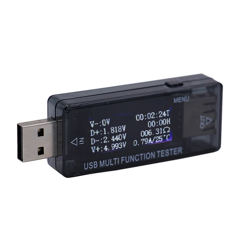 QC2.0 цифровой дисплей 4-30 в многофункциональный lcd USB банк питания зарядное устройство Емкость напряжение тока Вольтметр Амперметр тестер 15