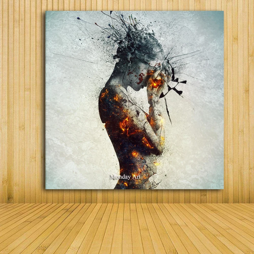 Pure Hand painted topDecorative Wall Painting Sexy Woman Paintings