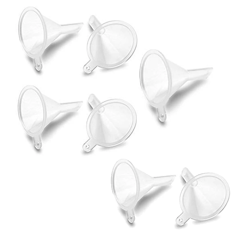 10Pcs/Pack Plastic Mini Essential oil Funnel Cream plastic Funnel