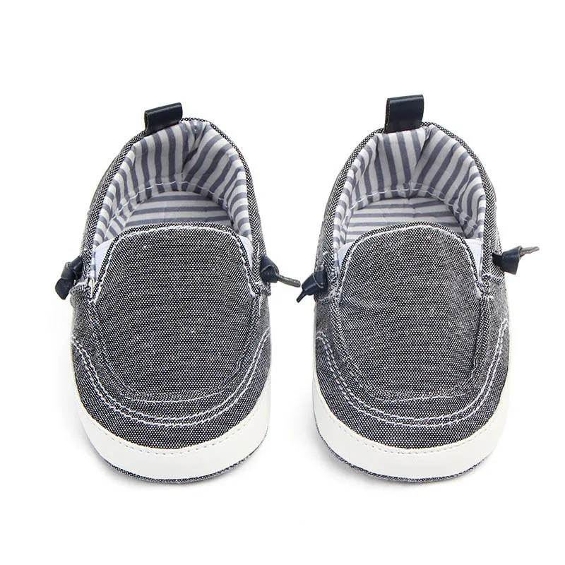 Тканевая обувь для новорожденных мальчиков одноцветная повседневная спортивная обувь для малышей теплая нескользящая обувь с мягкой подошвой для детей 0-12 месяцев - Цвет: 3-H