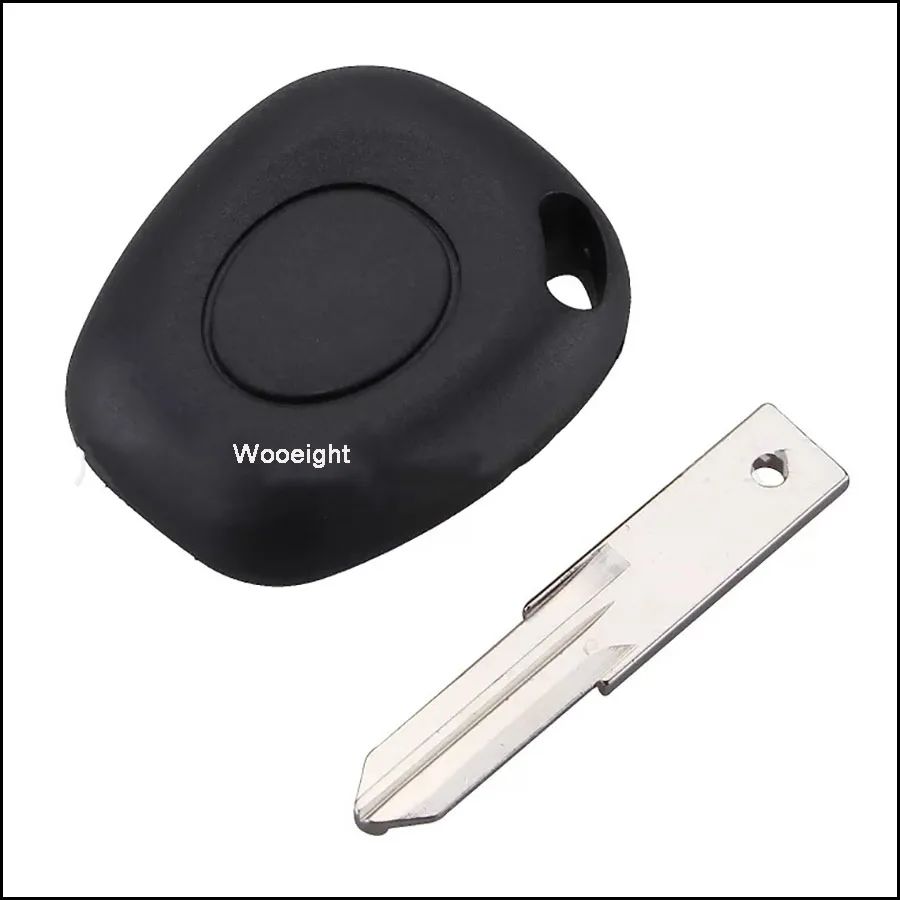 New 1 Button Remote Key Fob Uncut Blade Remote Car Key Shell For  Renault Megan Clio Scenic NO Chip Keyless Entry Fob Case (2)