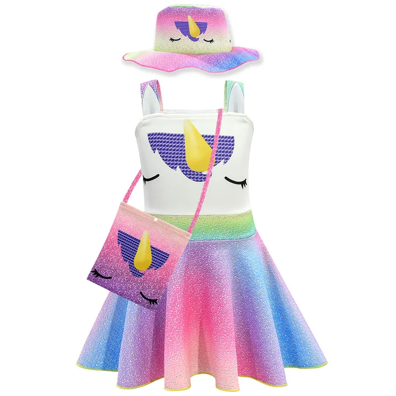 New My Little Pony Kids Girls Summer Princess Dress Casual Party Sundress