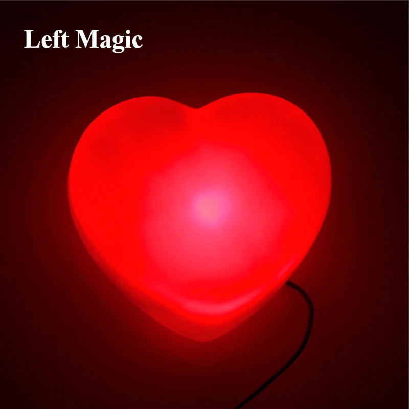 Светильник в виде сердца(красный цвет), волшебные трюки, появляющийся светильник, сценический, вечерние, трюк, реквизит, прекрасные комедии, аксессуары G8116