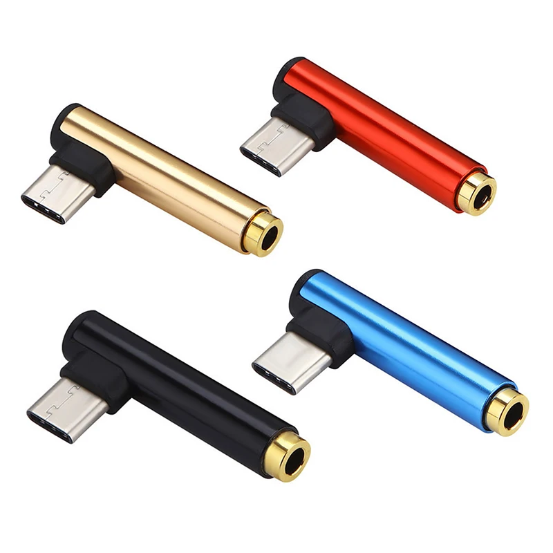 

USB Type C to 3.5mm Jack Headphone Adapter Type-C to AUX Audio Splitter USB C Earphone Adapter For Xiaomi Mi 6 8 Max 2