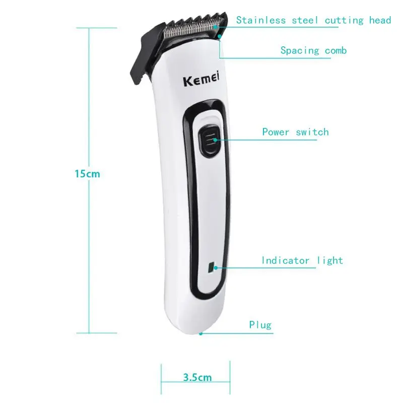Kemei KM-2169 сухая батарея перезаряжаемая двойная электрическая машинка для стрижки волос titoudao машинка для стрижки волос